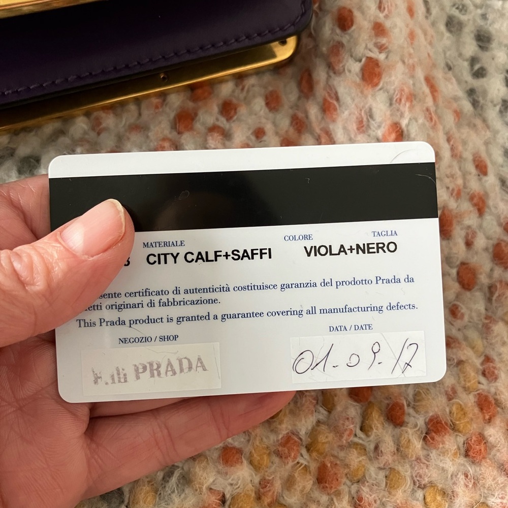 Prada City Calf Astrology Cahier, Viola + Nero. - Picture 9 of 9